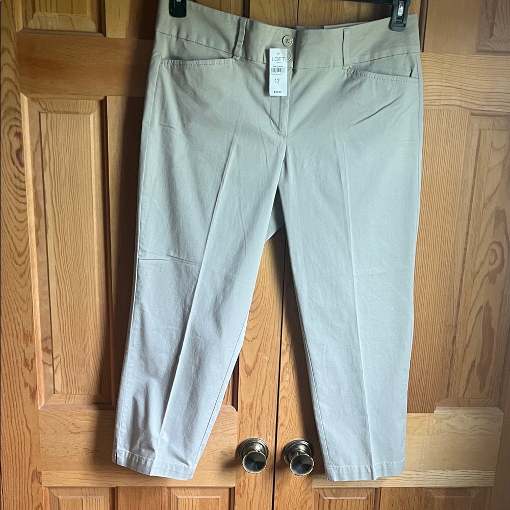 LOFT Tan Ankle Pants